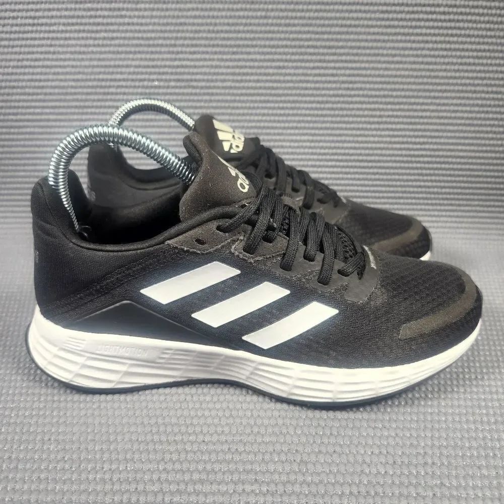 Adidas Duramo SL Women's Size 6.5 Black White Athletic Running Shoes FV8794